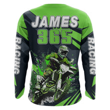 Load image into Gallery viewer, Motocross Racing Jersey Green UPF30+ Men Kid Dirt Bike Shirt Off-Road Jersey Motorcycle XM118
