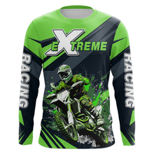 Load image into Gallery viewer, Motocross Racing Jersey Green UPF30+ Men Kid Dirt Bike Shirt Off-Road Jersey Motorcycle XM118