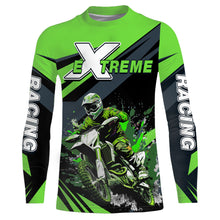 Load image into Gallery viewer, Motocross Racing Jersey Green UPF30+ Men Kid Dirt Bike Shirt Off-Road Jersey Motorcycle XM118