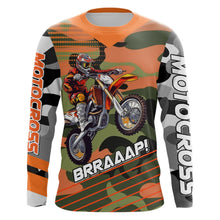 Load image into Gallery viewer, Camo Motocross Racing Jersey UPF30+ Youth Dirt Bike Shirt Kid Women Men Off-road Jersey XM132