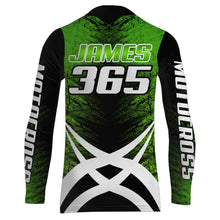 Load image into Gallery viewer, Custom ATV Motocross Jersey Upf30+ Green Quad Bike Shirt Adult Youth Off-road Racing MX46