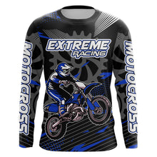 Load image into Gallery viewer, Blue Motocross Racing Jersey Upf30+ Dirt Bike Shirt Kids Women Men Off-road Jersey XM199