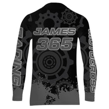 Load image into Gallery viewer, Motocross Racing Jersey Men Kid UPF30+ Grey Dirt Bike Riding Jersey MX Off-Road Shirt XM227