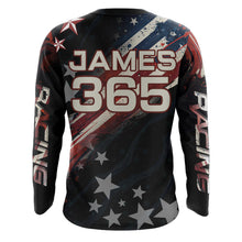 Load image into Gallery viewer, American Flag Motocross Racing Jersey UPF30+ Youth  Dirt Bike Shirt Kid Women Men Patriotic XM98