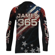 Load image into Gallery viewer, American Flag Motocross Racing Jersey UPF30+ Youth  Dirt Bike Shirt Kid Women Men Patriotic XM98