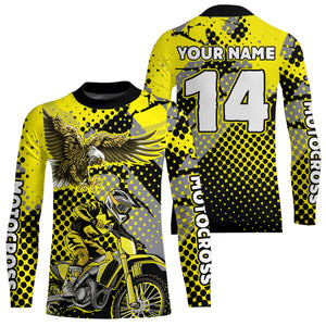 Yellow Eagle Motocross Jersey Dirt Bike Jersey Men Kid Women Motorcycle Riding Shirt XM363