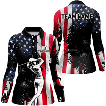 Load image into Gallery viewer, Patriotic Golf Polo Shirts Custom for Men and Women Golf Shirts Personalized MMG59