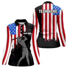 Load image into Gallery viewer, Custom American Flag Golf Polo Shirt for Men Women US Golf Polo Shirt Patriotic MMG41