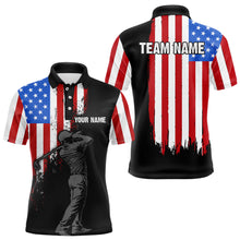 Load image into Gallery viewer, Custom American Flag Golf Polo Shirt for Men Women US Golf Polo Shirt Patriotic MMG41