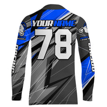 Load image into Gallery viewer, Blue Motocross Racing Jersey Kid Women Men Dirt Bike Shirt Upf30+ Off-Road Riding Shirt XM249