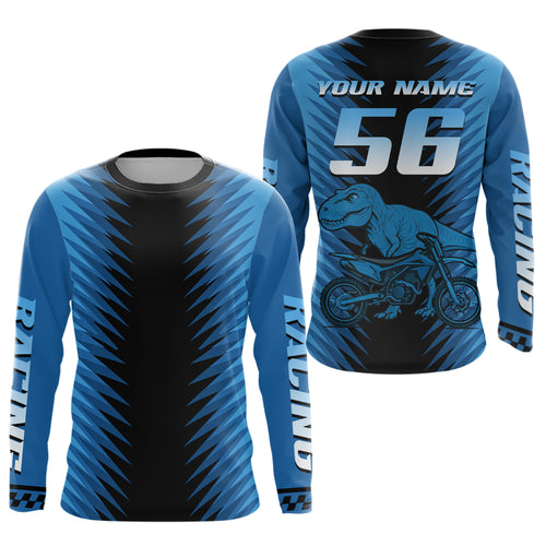 Custom Dinosaur Motocross Jersey Dirt Bike Jersey Men Kid Women Upf30+ Riding Shirt XM355
