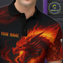 Load image into Gallery viewer, Dragon Bowling Shirts Women Men Team Custom Flame Bowling Jerseys for Bowlers MBL143