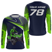 Load image into Gallery viewer, ATV Racing Jersey Custom Green Quad Bike Shirt ATV Riding Shirt for Kid Men Women MX92