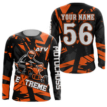 Load image into Gallery viewer, ATV Motocross Racing Jersey UPF30+ ATV Quad Bike Shirt Men Kid Off-road Jersey Orange MX60