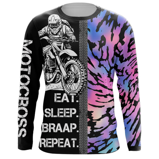 Motocross Jersey Personalized UPF30+ Dirt Bike Racing Jersey Men Kid Motorcycle Shirt XM32