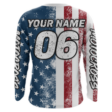 Load image into Gallery viewer, ATV Racing Jersey Youth Upf30+ American Flag Quad Bike Shirt Men Kid ATV Racing Jersey MX19