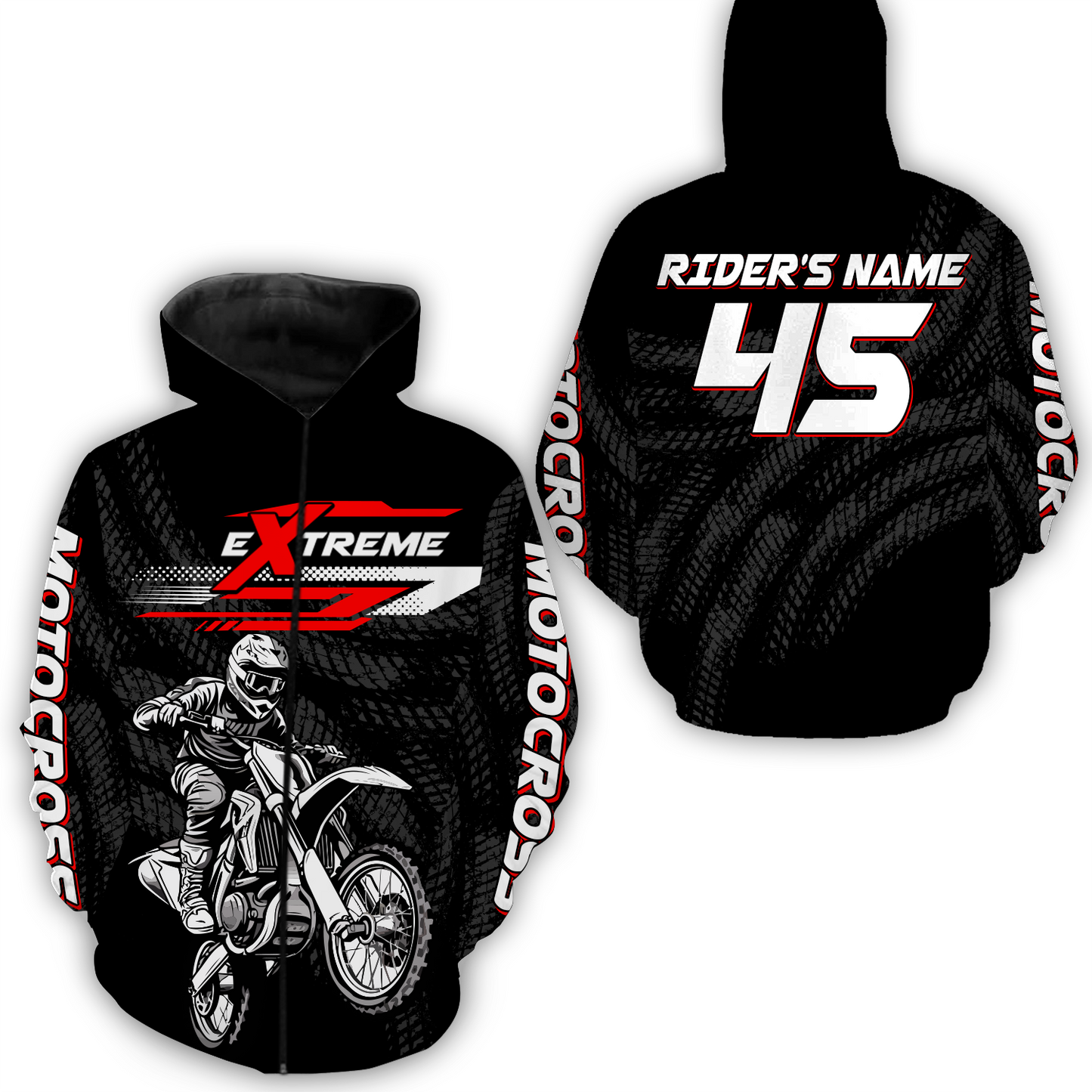 Motocross Racing Hoodie Jersey Motorcycle Dirt Bike Hoodie Zip For Men Women MH94