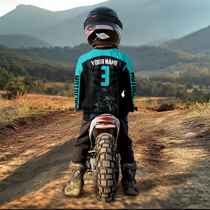 Blue Motocross Jersey Muscle Racing Dirt Bike Jersey Men Kid Women Upf30+ Off Road Jersey XM368