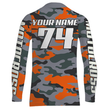 Load image into Gallery viewer, Camo Motocross Racing Jersey UPF30+ Youth Dirt Bike Shirt for Kids Mens Women MotoX Off-road XM127