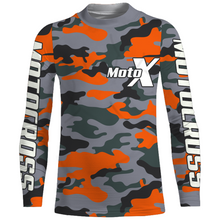Load image into Gallery viewer, Camo Motocross Racing Jersey UPF30+ Youth Dirt Bike Shirt for Kids Mens Women MotoX Off-road XM127
