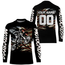 Load image into Gallery viewer, American Flag Motocross Jersey UPF30+ Youth Women Men Kid Dirt Bike Shirt Patriotic Racing Jersey XM71