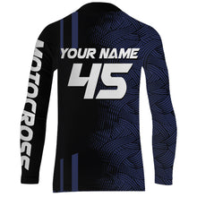 Load image into Gallery viewer, Custom Motocross Racing Jersey Adult&amp;Kid Dirt Bike Blue Off-Road MX Shirt Motorcycle XM74