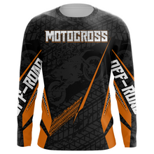 Load image into Gallery viewer, Motocross Racing Jersey Kid Women Men Dirt Bike Shirt Upf30+ Off-road Jersey Orange XM254