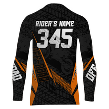 Load image into Gallery viewer, Motocross Racing Jersey Kid Women Men Dirt Bike Shirt Upf30+ Off-road Jersey Orange XM254