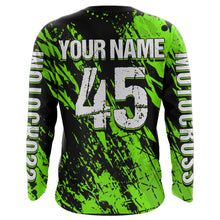 Load image into Gallery viewer, Motocross Racing Jersey Green Upf30+ Dirt Bike Shirt Men Women Kid Off-Road Shirt XM87