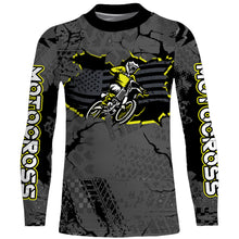 Load image into Gallery viewer, American Flag Motocross Racing Jersey UPF30+ Patriotic Dirt Bike Jersey Off-Road Motorcycle Shirt| XM08