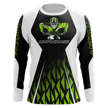 Load image into Gallery viewer, Green Motocross Jersey UPF30+ Dirt Bike Youth Motocross Riding Shirt Men Women Kid Off-Road XM12