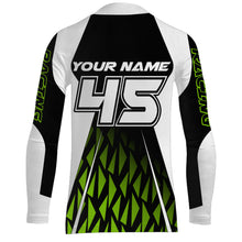 Load image into Gallery viewer, Green Motocross Jersey UPF30+ Dirt Bike Youth Motocross Riding Shirt Men Women Kid Off-Road XM12