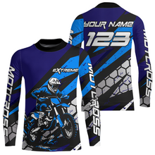 Load image into Gallery viewer, Blue Motocross Jersey Custom Dirt Bike Racing Shirt Men Kid Woman Off-road Jersey XM344