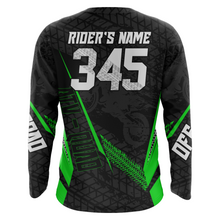 Load image into Gallery viewer, ATV Motocross Jersey Green UPF30+ Kid Men Quad Bike Shirt Custom ATV MX Off-Road Jersey MX54