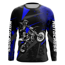 Load image into Gallery viewer, Motocross Racing Jersey Men Women Kid Upf30+ Dirt Bike Shirt Youth Adult Off-Road Navy Blue XM275