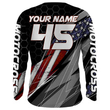 Load image into Gallery viewer, Custom Motocross Jersey American Kid&amp;Adult UPF30+ Dirt Bike Racing Off-road Motorcycle Shirt| XM105
