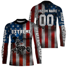 Load image into Gallery viewer, ATV Motocross Racing Jersey American Flag UPF30+ ATV Quad Bike Shirt Men Kid Women MX63