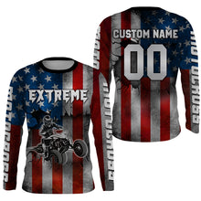 Load image into Gallery viewer, ATV Motocross Racing Jersey American Flag UPF30+ ATV Quad Bike Shirt Men Kid Women MX63