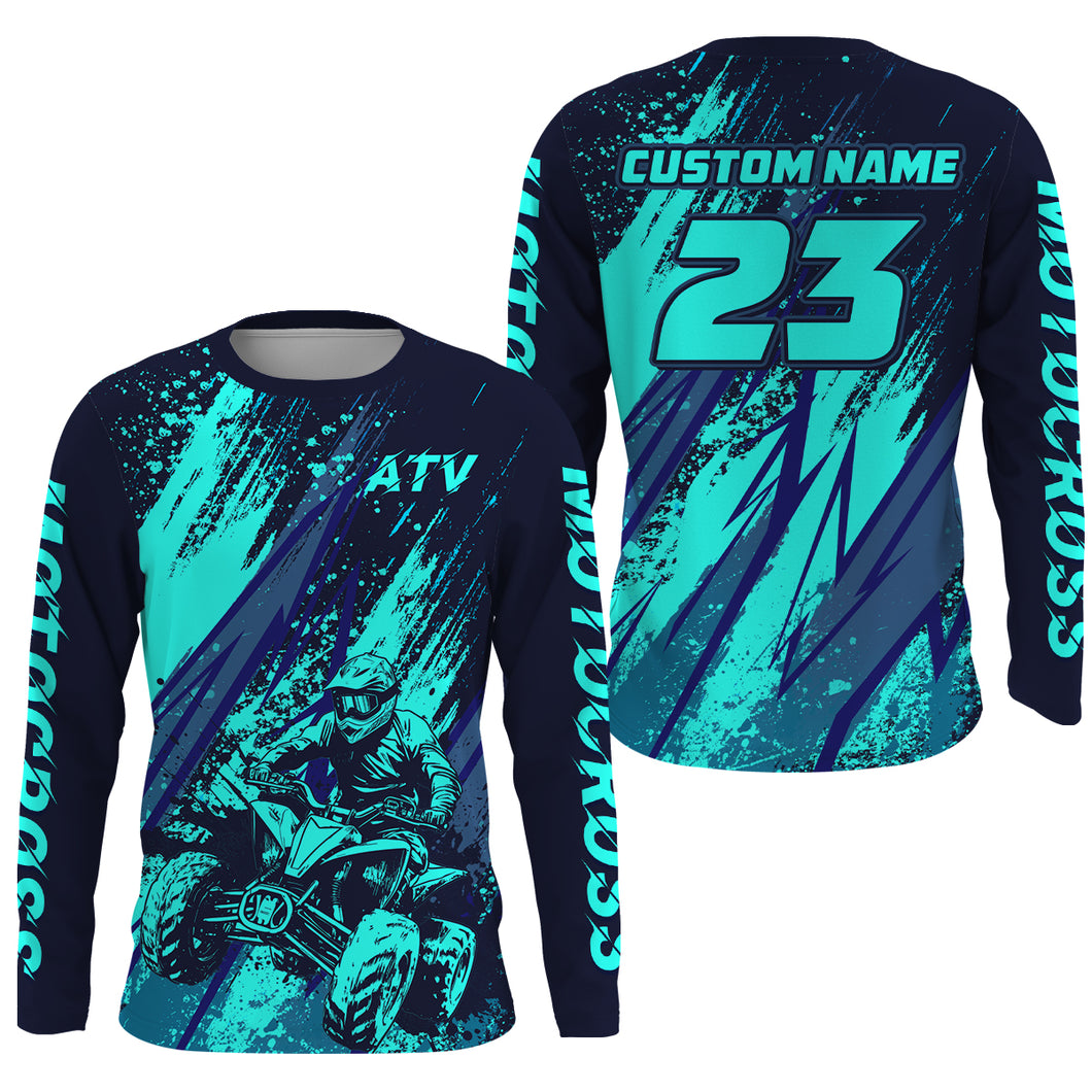 ATV Motocross Racing Jersey UPF30+ Kid Men Women Quad Bike Shirt ATV Off-Road Jersey MX64