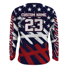 Load image into Gallery viewer, ATV Motocross Racing Jersey American Flag Upf30+ Youth Quad Bike Shirt Men Kid Off-Road MX40