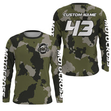 Load image into Gallery viewer, Camo Motocross Jersey Women Men Kid UPF30+ Dirt Bike Shirt Ride To Live MX Racing Off-Road XM126