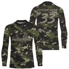 Load image into Gallery viewer, Camo Racing Jersey UPF30+ Motocross Shirt Off-road Dirt Bike Jersey Youth Men Jersey XM183
