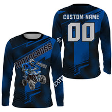 Load image into Gallery viewer, ATV Motocross Jersey Blue Upf30+ Quad Bike ATV Racing Jersey Men Women Kid ATV Shirt MX44