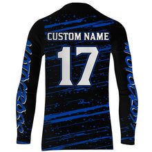 Load image into Gallery viewer, Motocross Racing Jersey Blue Upf30+ Dirt Bike Off-road MX Shirt Men Kid Women XM186