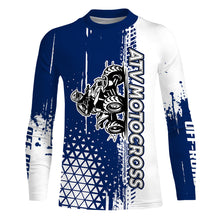 Load image into Gallery viewer, ATV Motocross Jersey UPF30+ Blue Quad Bike Shirt Men Youth Kid Off-road Racing Jersey MX59
