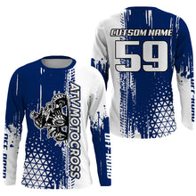 Load image into Gallery viewer, ATV Motocross Jersey UPF30+ Blue Quad Bike Shirt Men Youth Kid Off-road Racing Jersey MX59