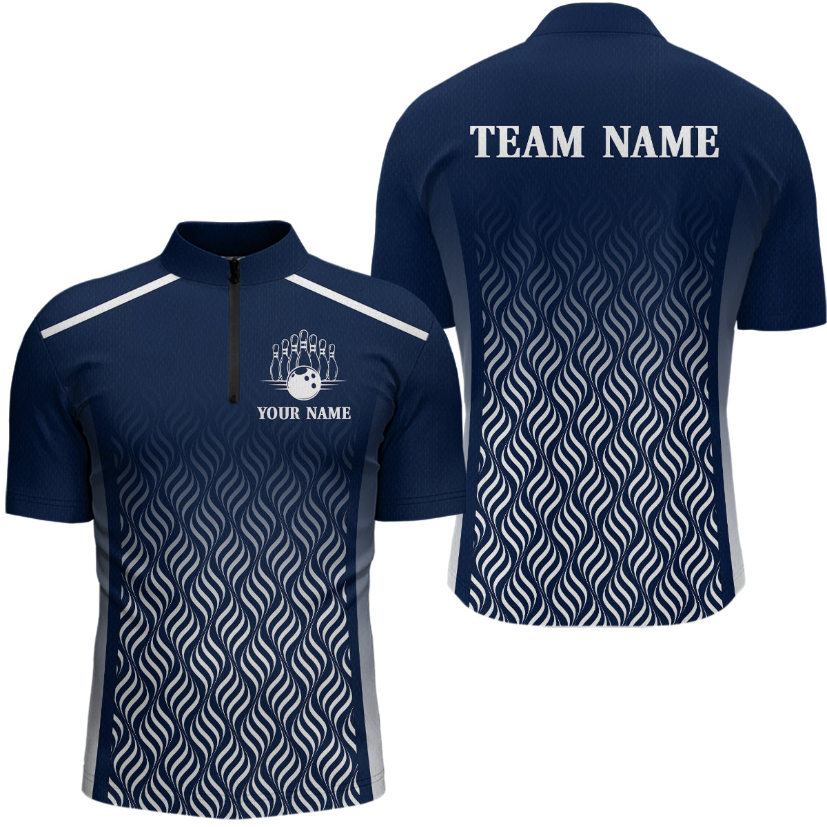 Custom Bowling League Shirts For Men with Name , Personalized Bowling Team Jerseys HNT35