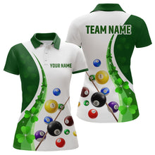 Load image into Gallery viewer, St Patrick Day Funny Ball Billiards Shirt Women Polo &amp; 1/4 Zip Shirts Billiard Team NNT16