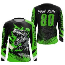 Load image into Gallery viewer, Green Dinosaur Motocross Racing Jersey UPF30+ MX Racing Dirt Bike Jersey Kid Men Women DNT05