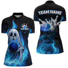Load image into Gallery viewer, Custom Funny Ghost Halloween Bowling Jersey for Women Polo &amp; 1/4 Zip Bowling Team Shirts HNT121